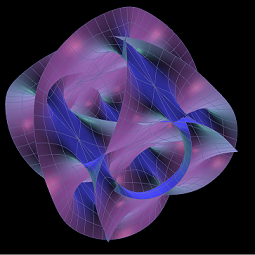 Cross-section of a 6D Calabi-Yau manifold